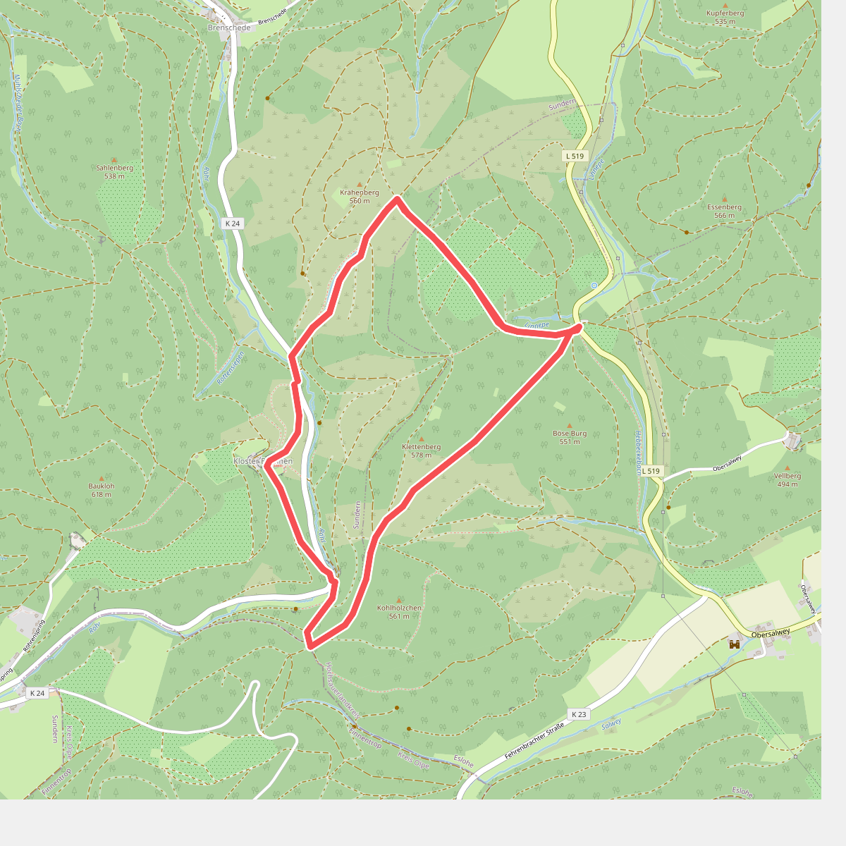 Birkenbrauck Rundwanderweg A2