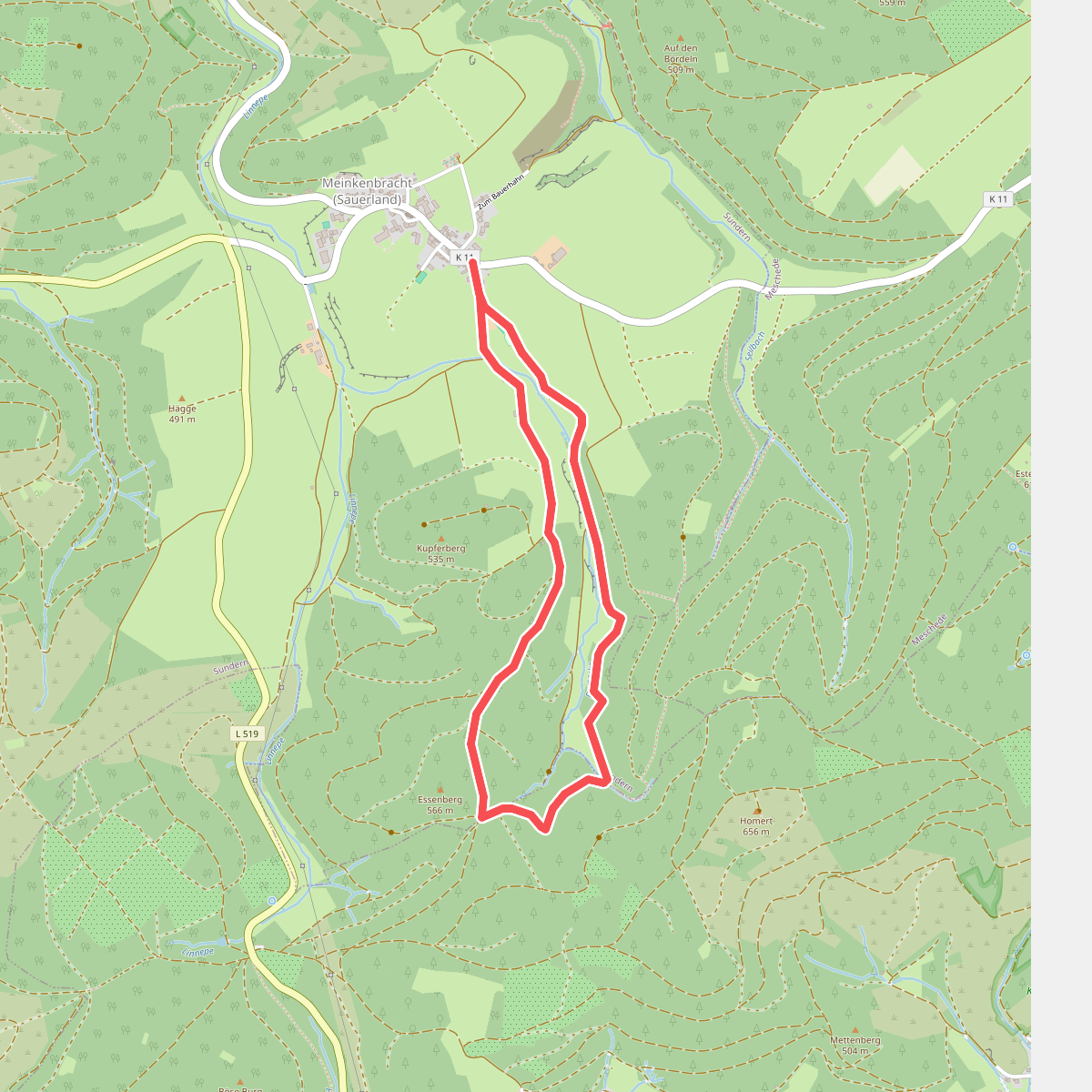 Meinkenbracht Rundweg A2