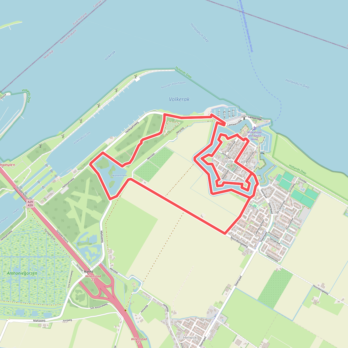 Stadswandeling Willemstad | Zuiderwaterlinie