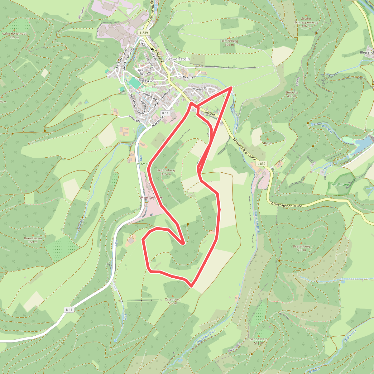 Grevenstein Rundweg A6