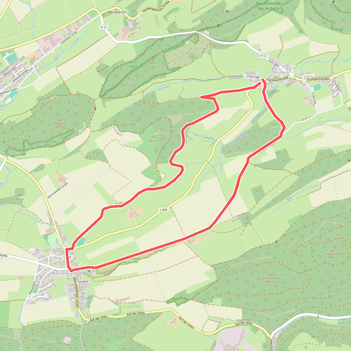 Altenhellefeld Rundweg A6