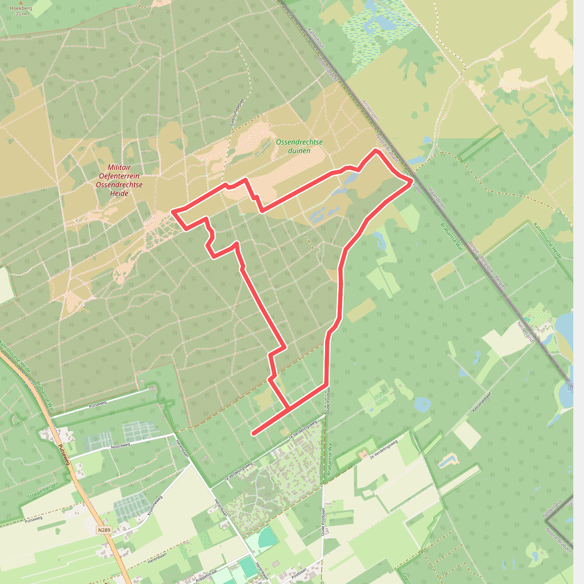 TOP Natuur wandelroute Grenspark de Kalmthoutse Heide