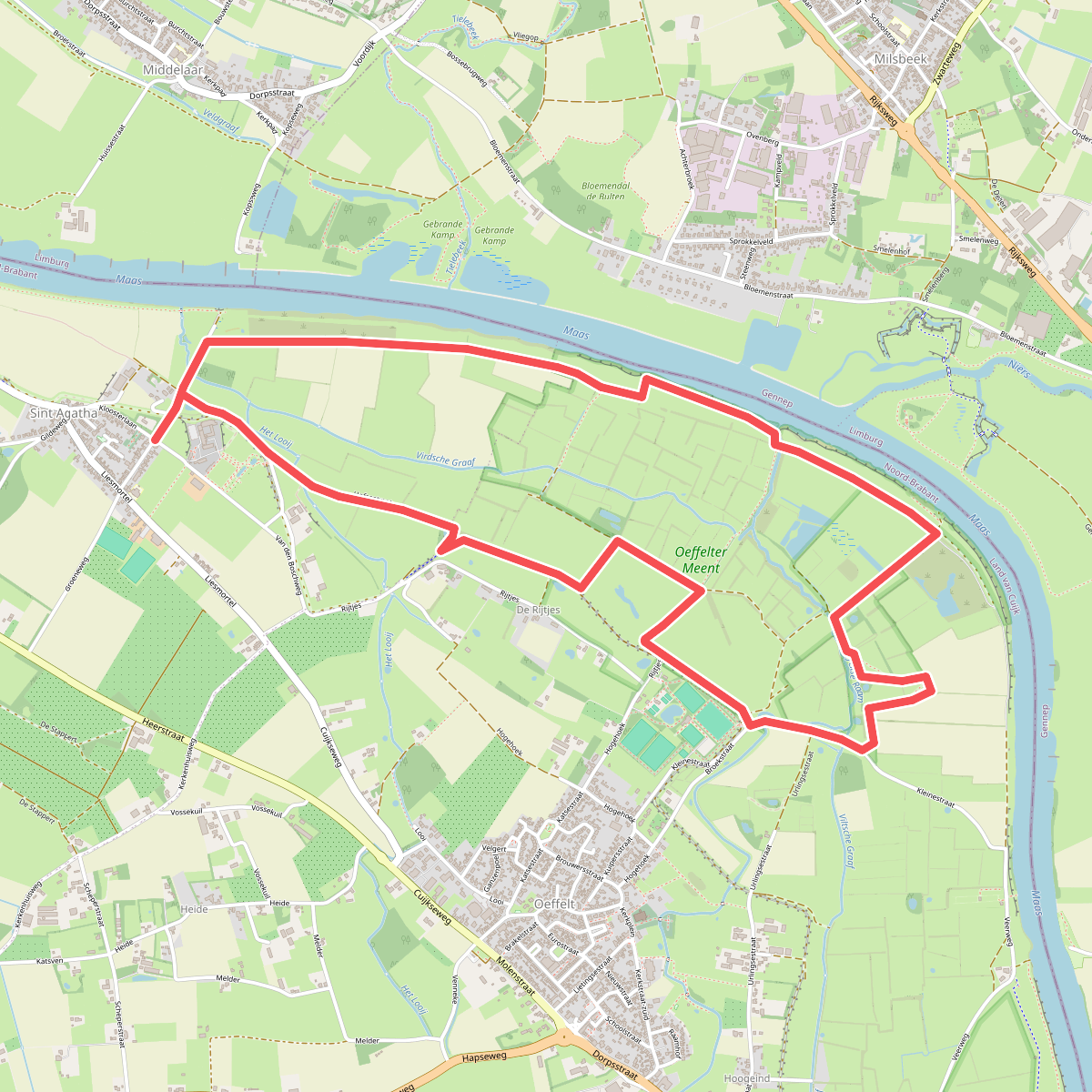 Kloosterrondwandeling Sint Agatha