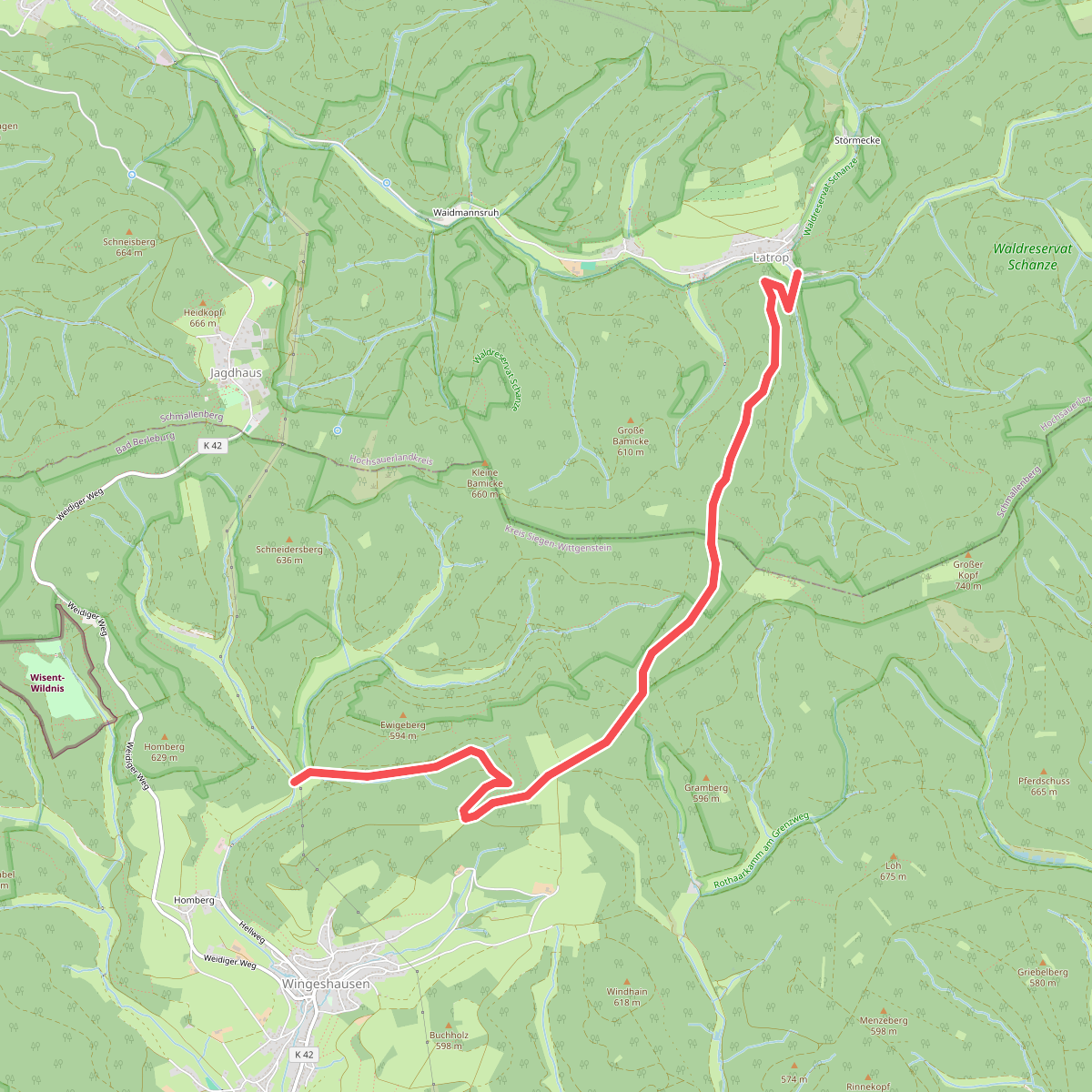 Doppelbalken Latrop - Wingeshausen