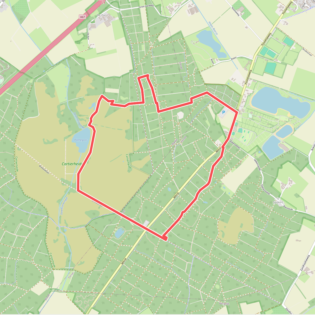TOP Natuur wandelroute Cartierheide