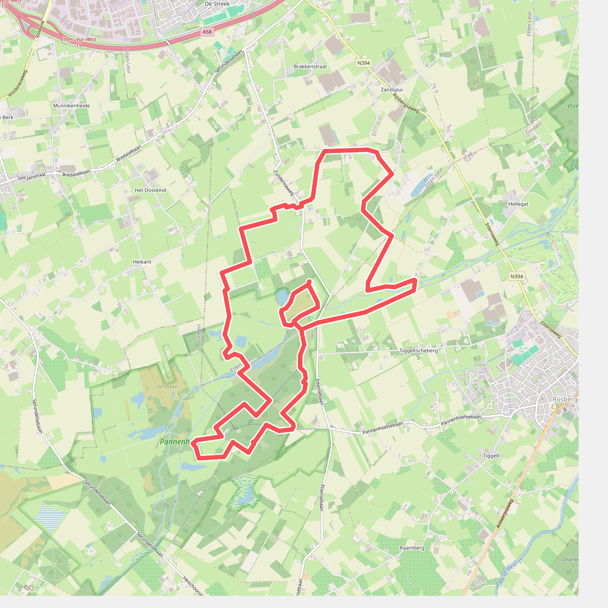 Van Gogh NP wandelroute Etten-Leur