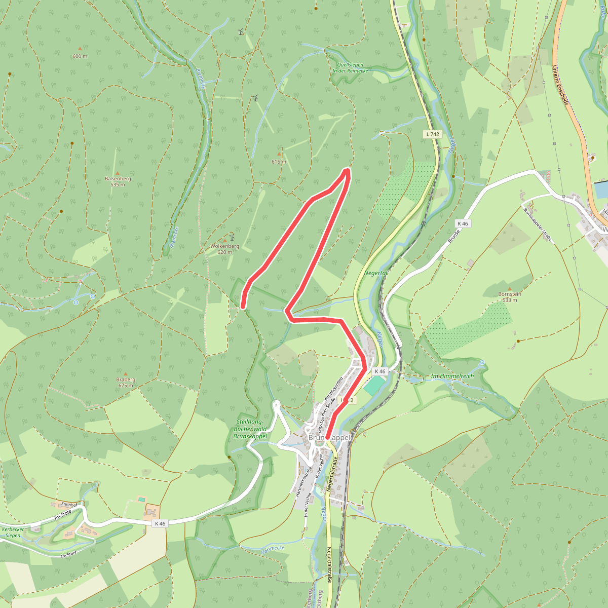 Brunskappel Kahlenberg Rundweg B1