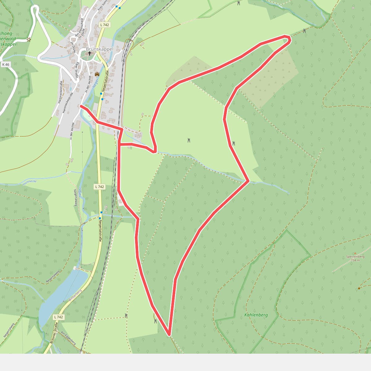 Brunskappel Kahlenberg Rundweg B2