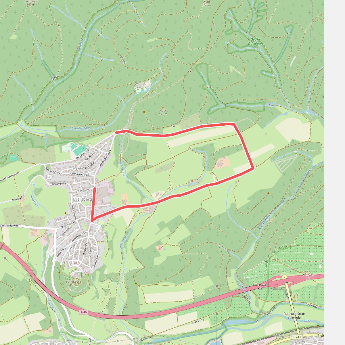 Buchplette Rundweg A6