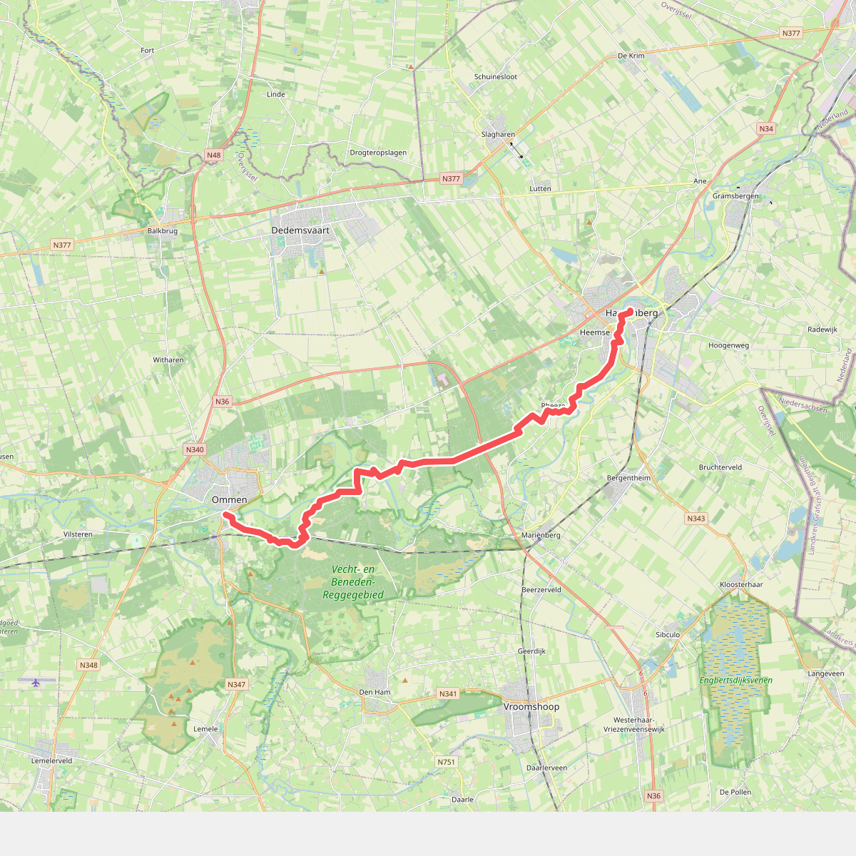 Hardenberg - Ommen · Pieterpad etappe 9