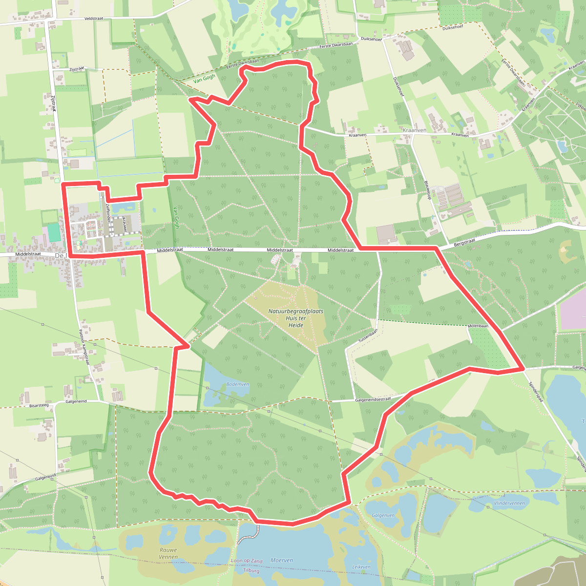 TOP Natuur  wandelroute Huis ter Heide