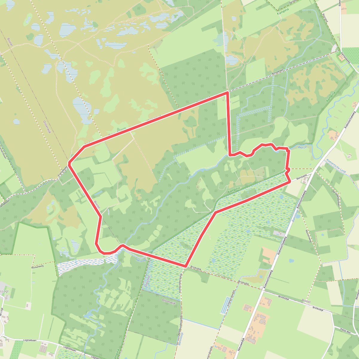 Boswachter Frans wandelroute