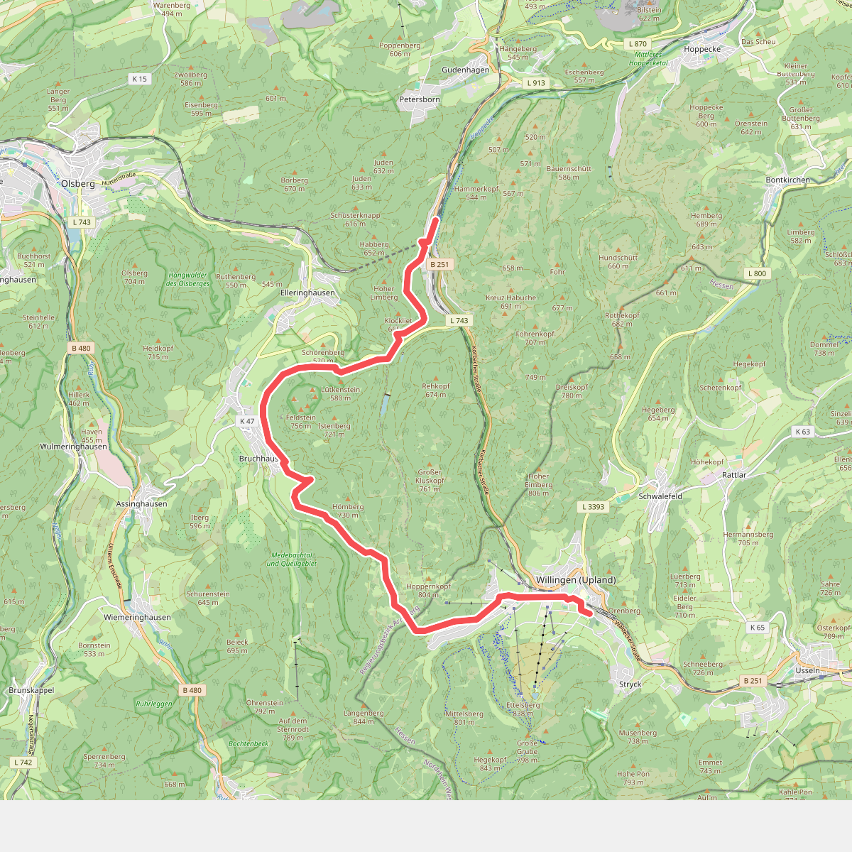 Hessenweg 6, Abschnitt Brilon - Willingen