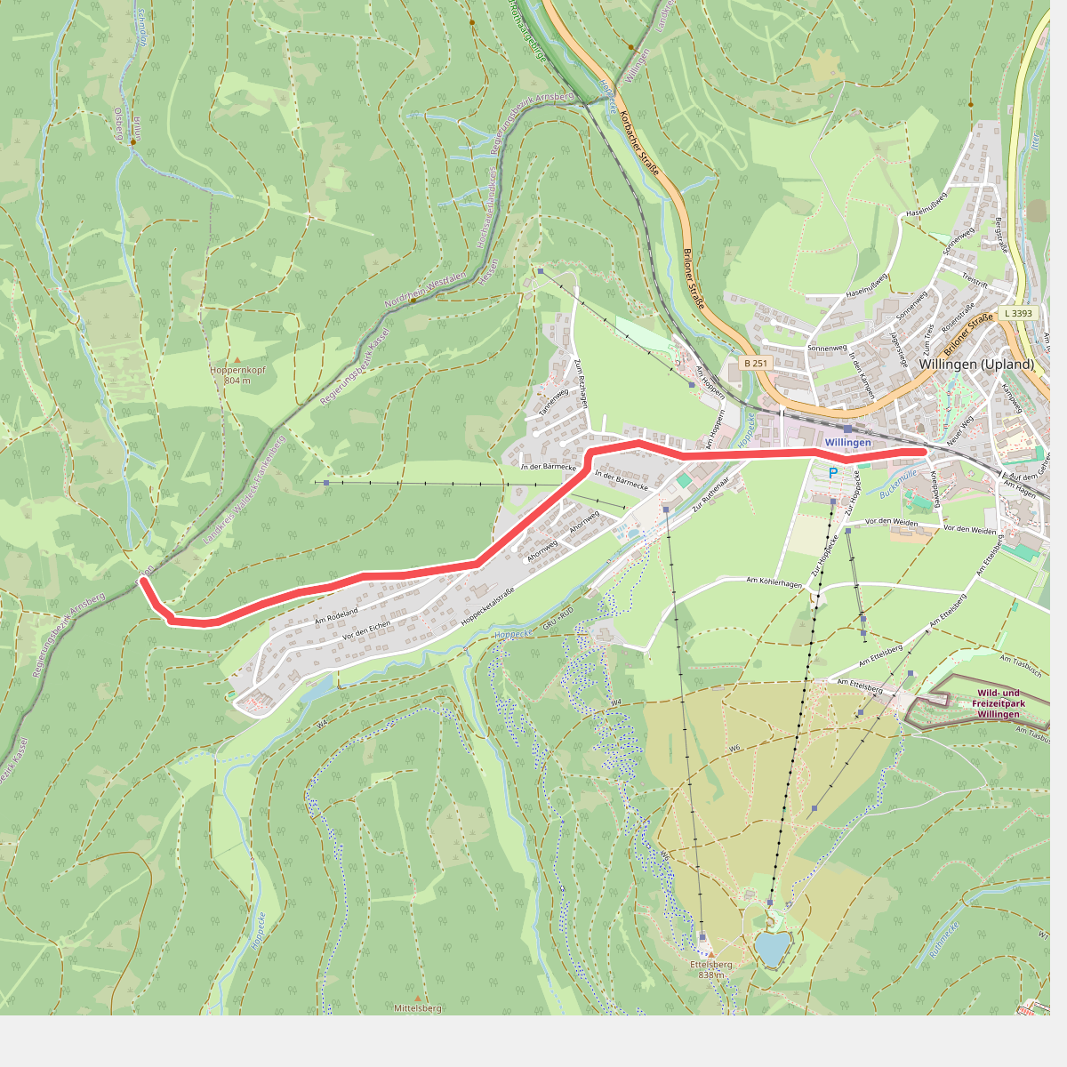 Rothaarsteig-Zuweg Willingen