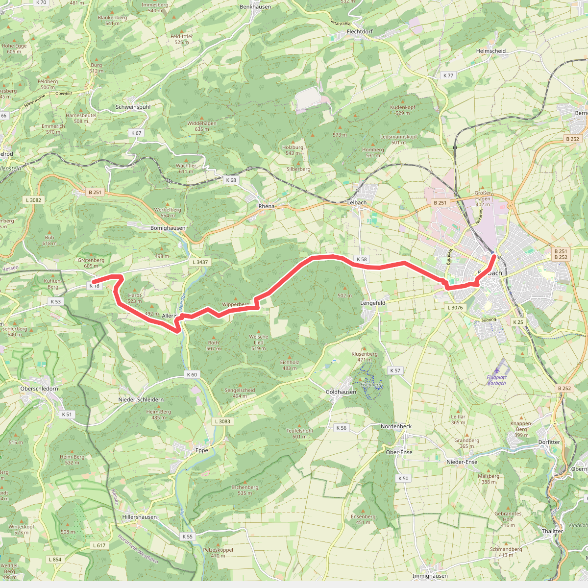 Hessenweg 6, Abschnitt Welleringhausen - Korbach