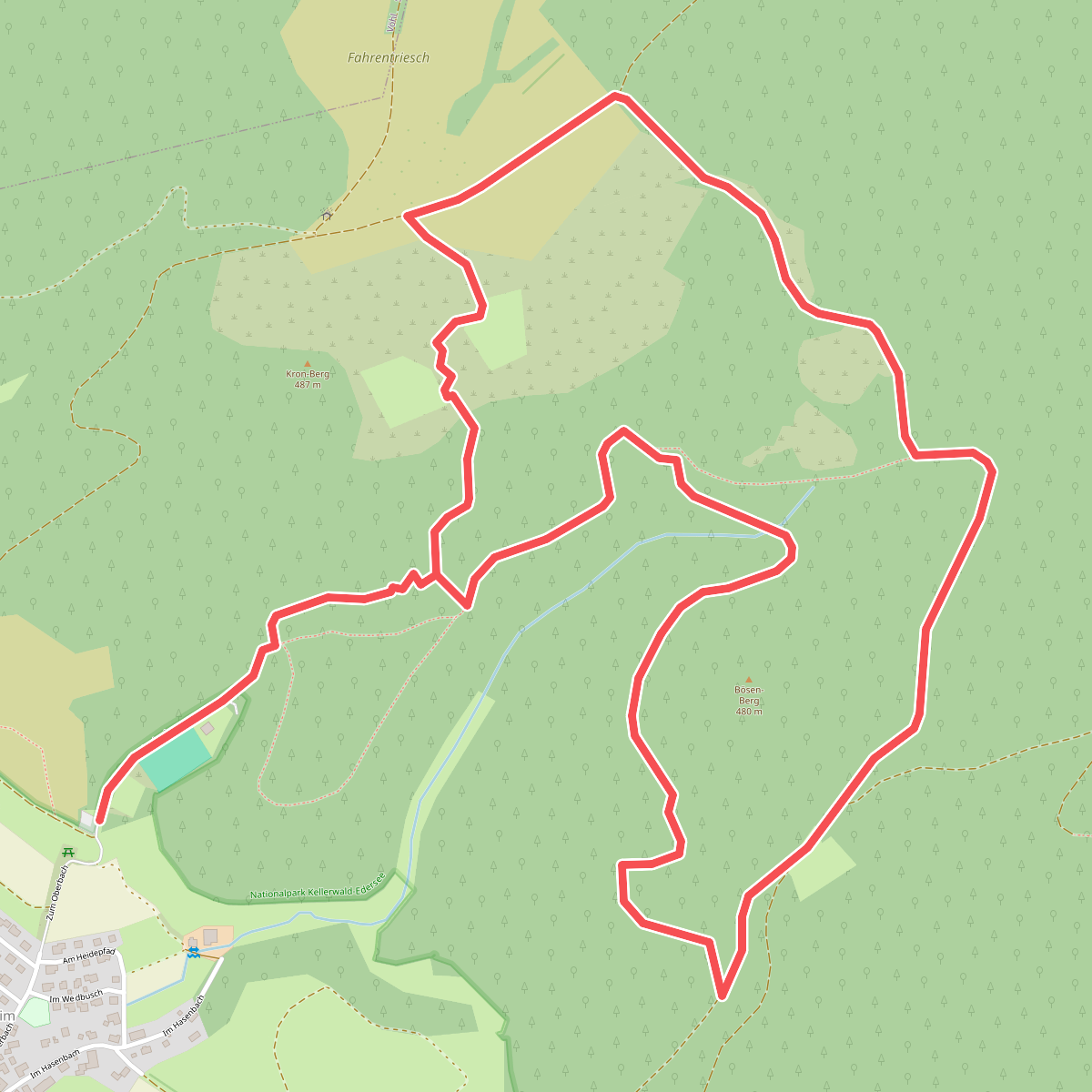 Nationalparkrundweg Bösenberg-Route