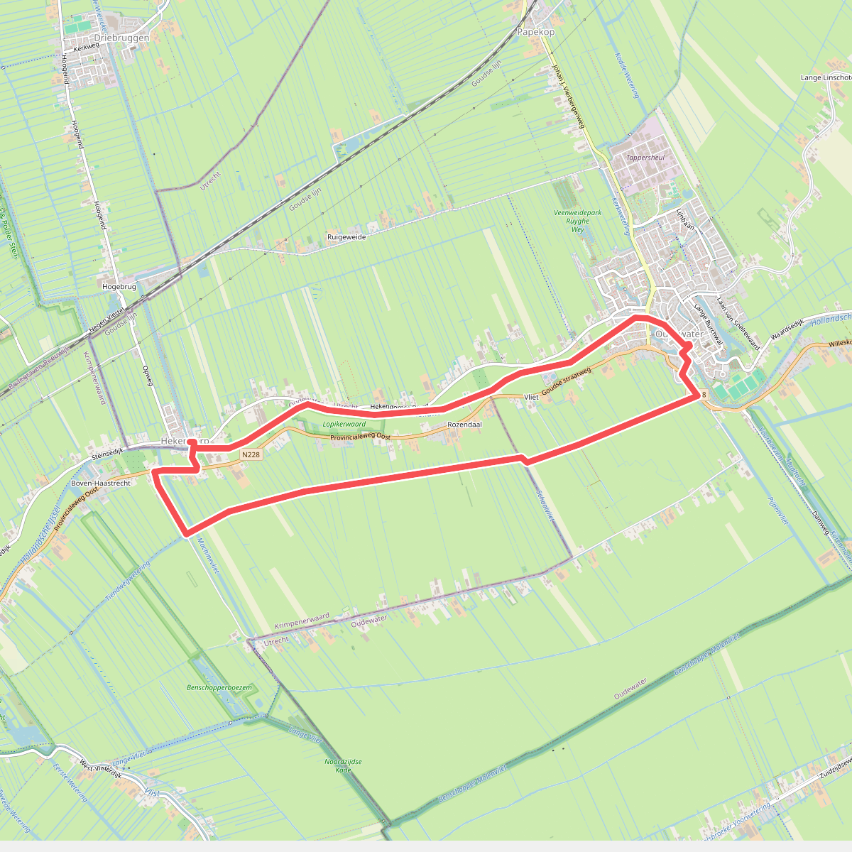 Hekendorp, Tiendweg en Jaagpad