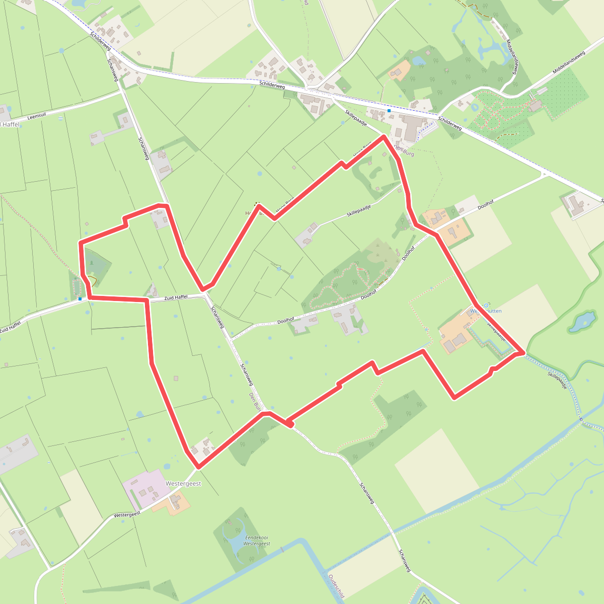 Ommetje Hoge Berg (rood)