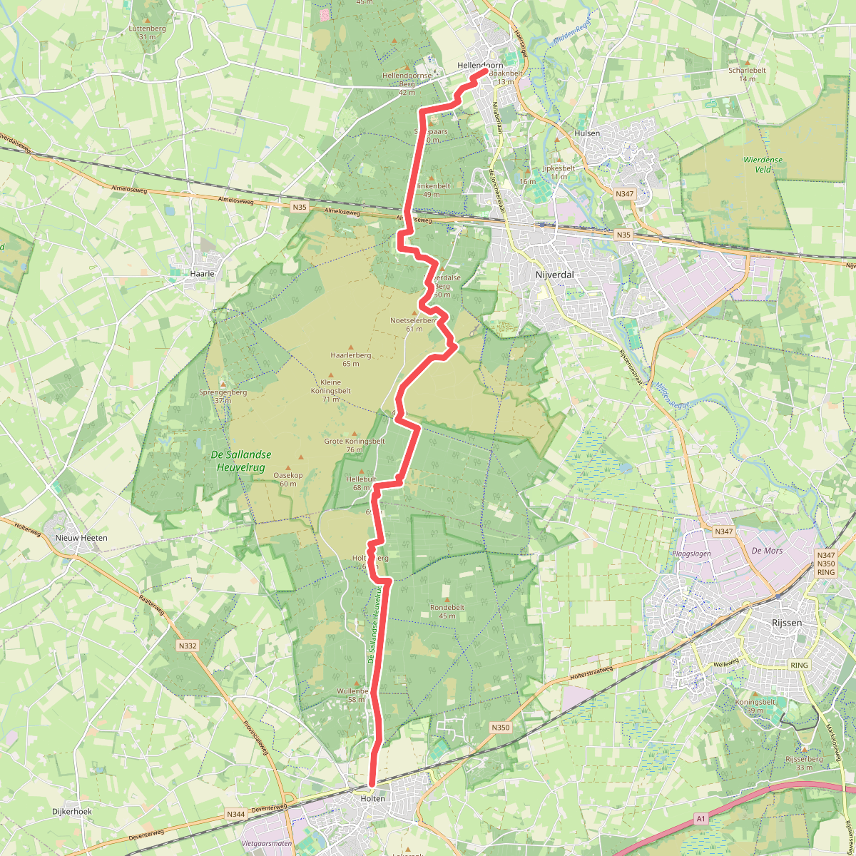 Hellendoorn - Holten · Pieterpad etappe 11