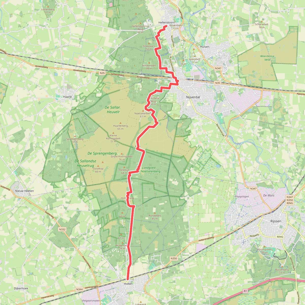 Hellendoorn - Holten · Pieterpad etappe 11