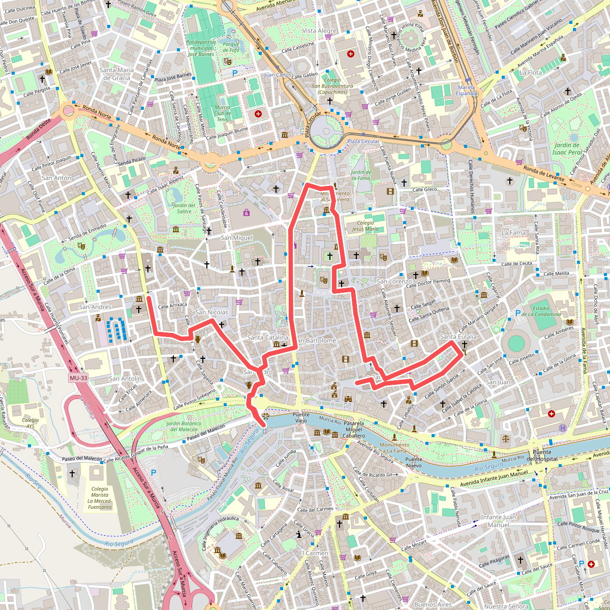Murcia stadswandeling