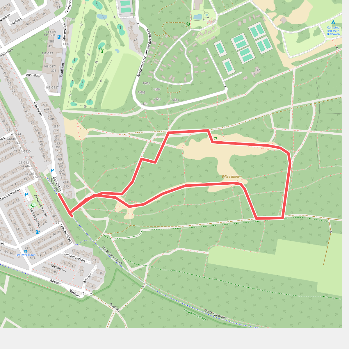 Wandelroute Biltse Duinen