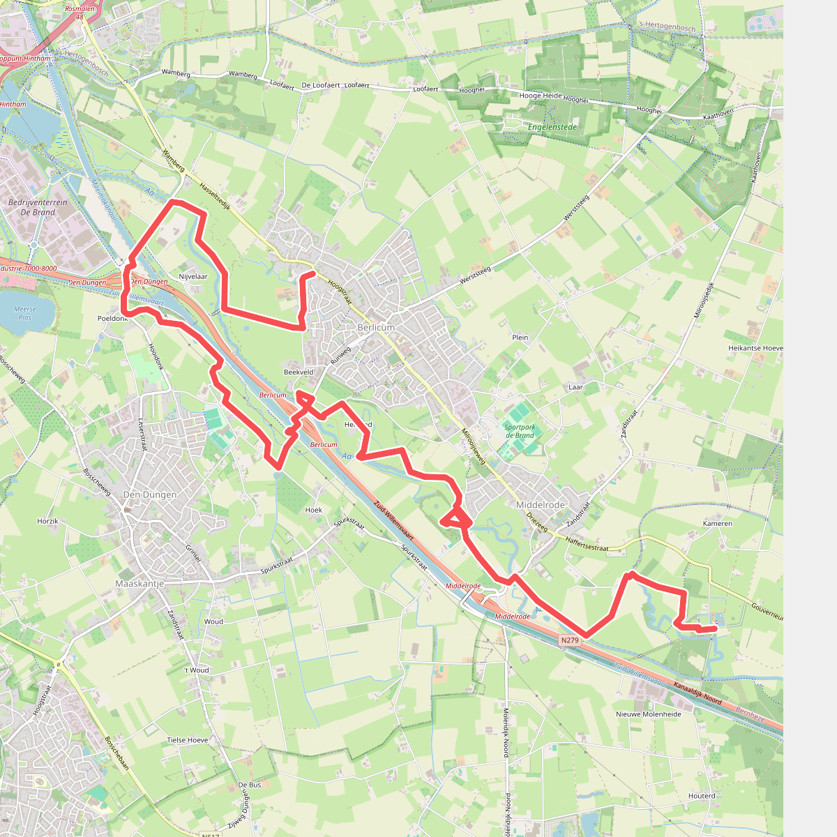 Heeswijk - Berlicum (Etappe 12 -Langs de Brabantse Aa)