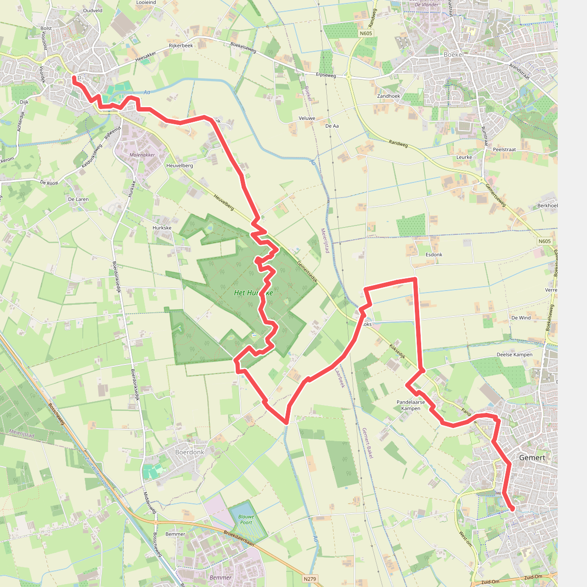 Gemert - Erp (Etappe 9 -Langs de Brabantse Aa)