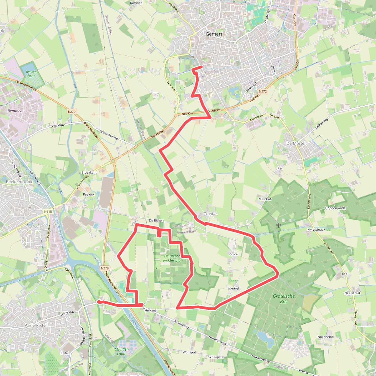 ‘t Guldenland - Gemert (Etappe 8 -Langs de Brabantse Aa)
