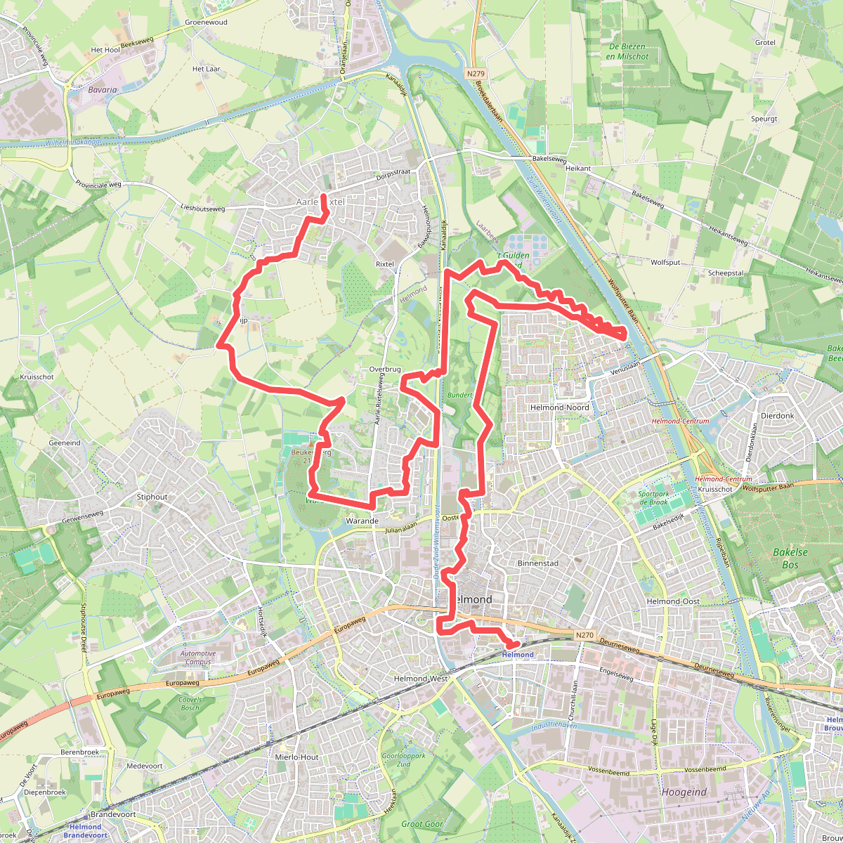 Helmond - Aarle Rixtel (Etappe 6 - Langs de Brabantse Aa)