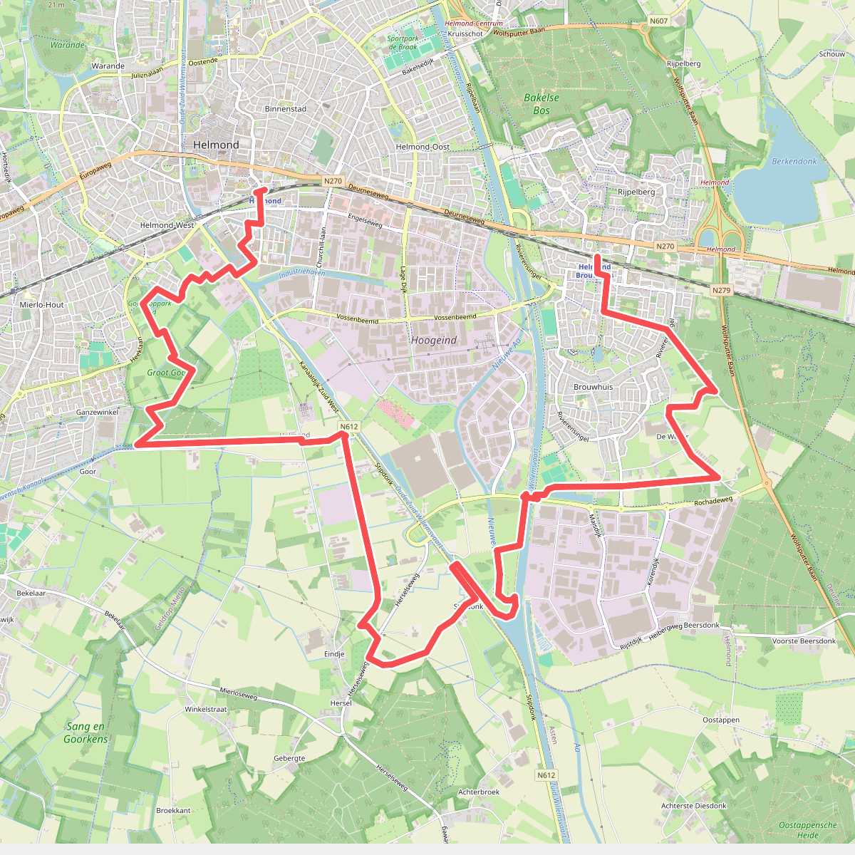 Brouwhuis - Station Helmond (Etappe 5 - Langs de Brabantse Aa)