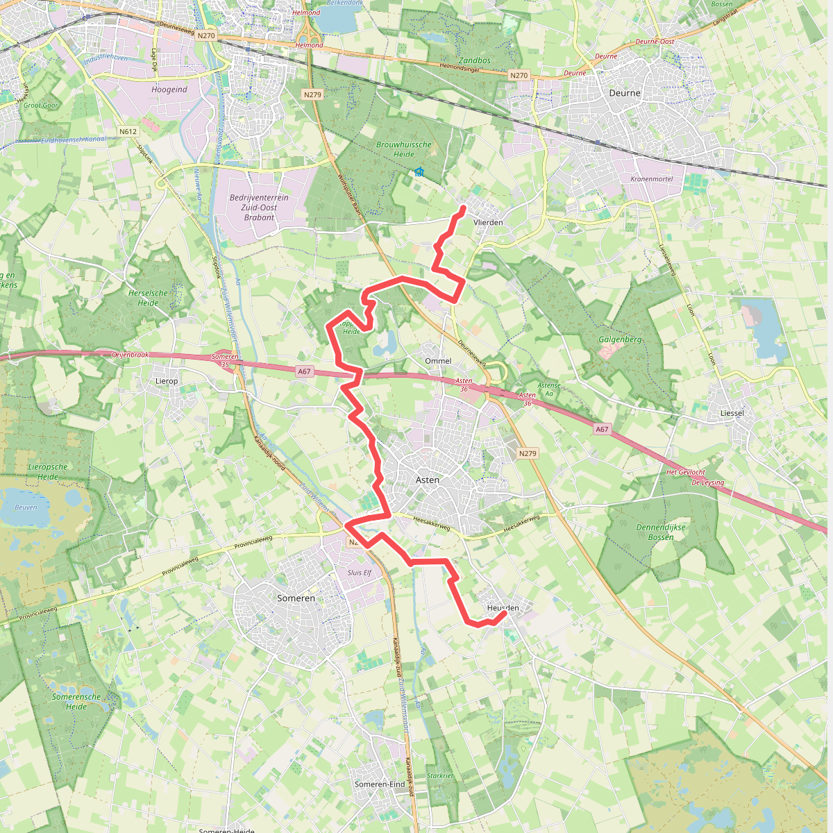 Heusden - Vlierden (Etappe 2 - Langs de Brabantse Aa)