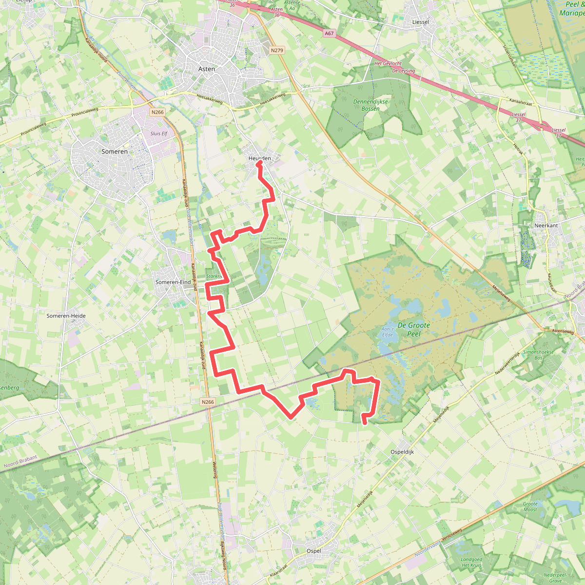 Groote Peel - Heusden (Etappe 1 - Langs de Brabantse Aa)