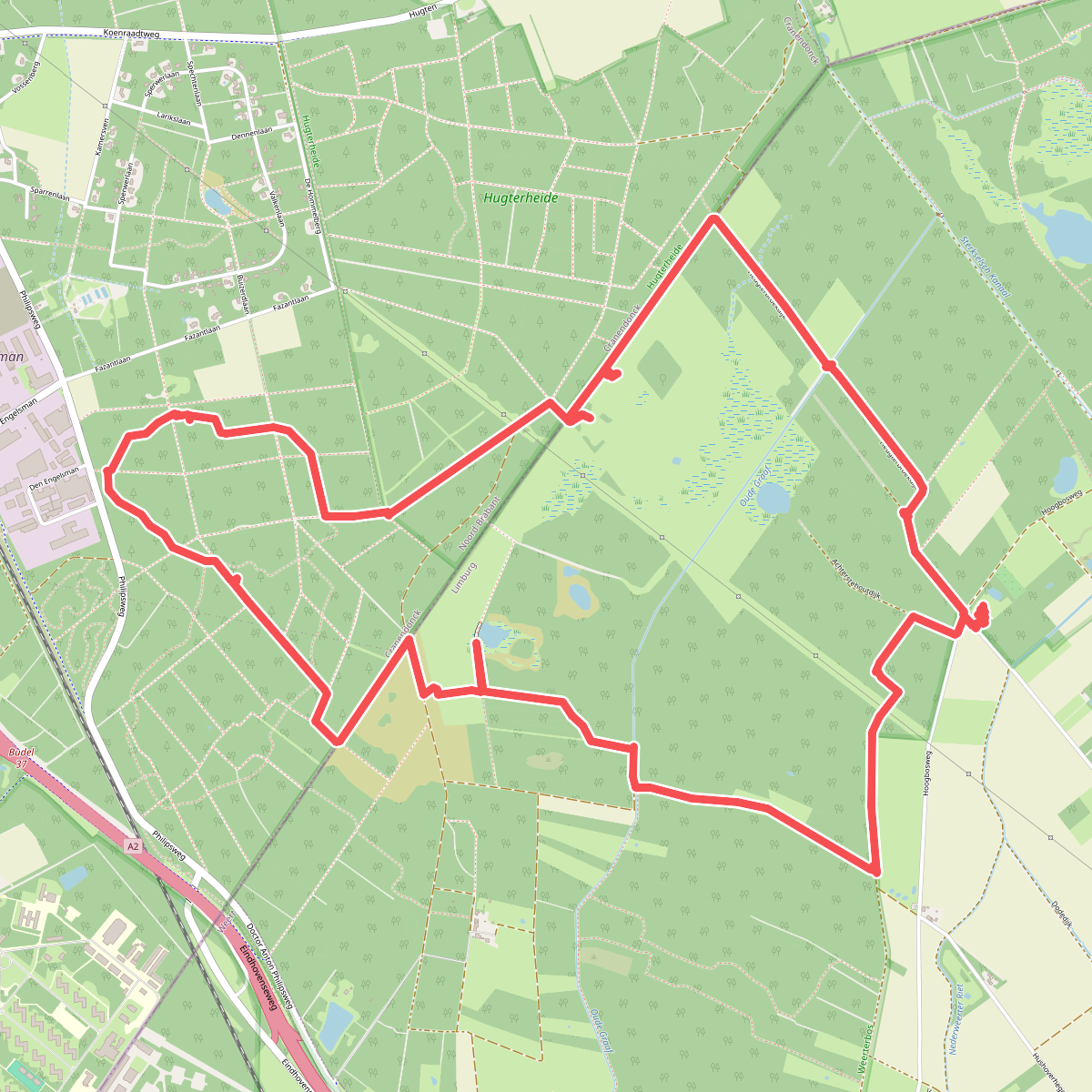 Hugterheide en Weerterbos