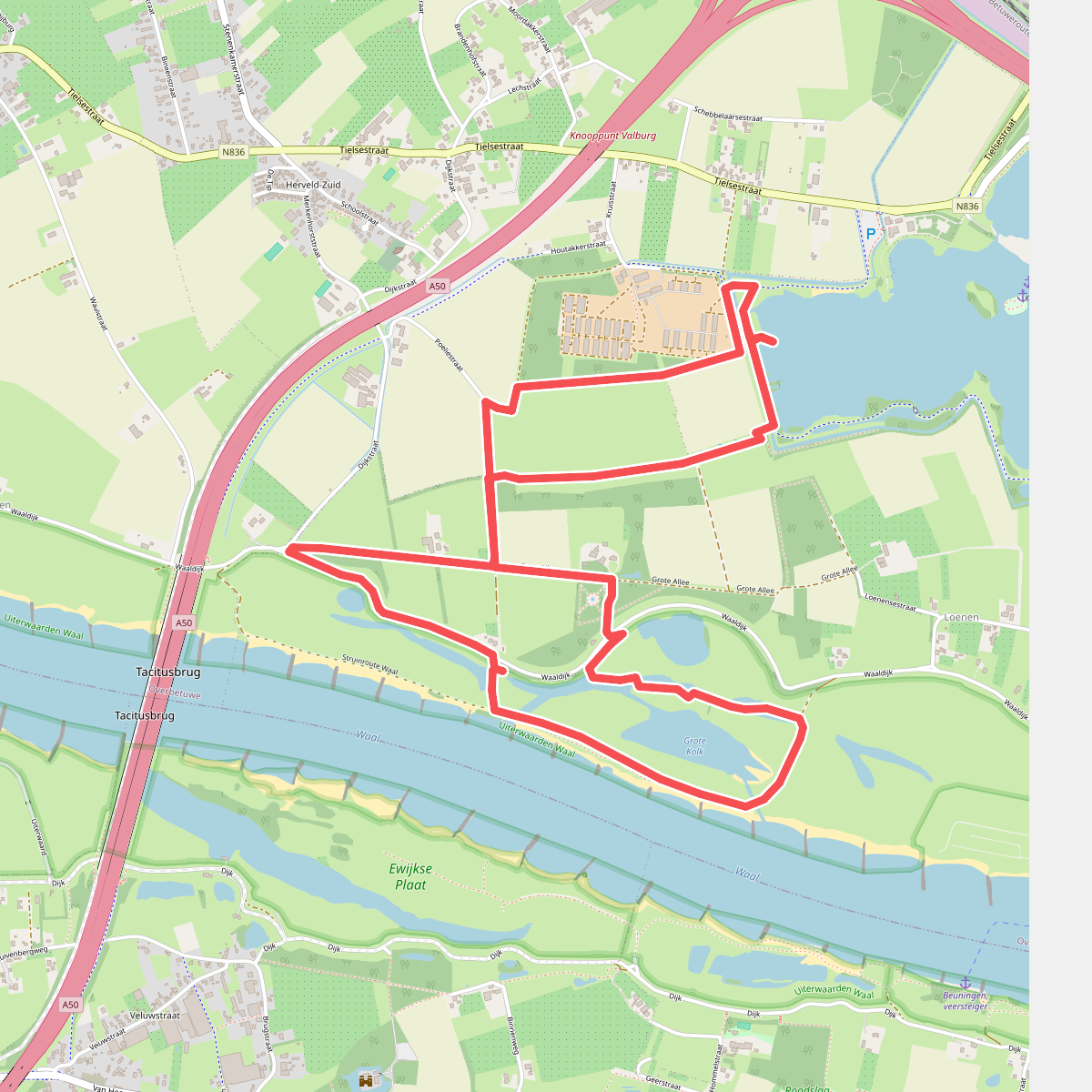 Gedeelte van Klompenpad Wolferensepad