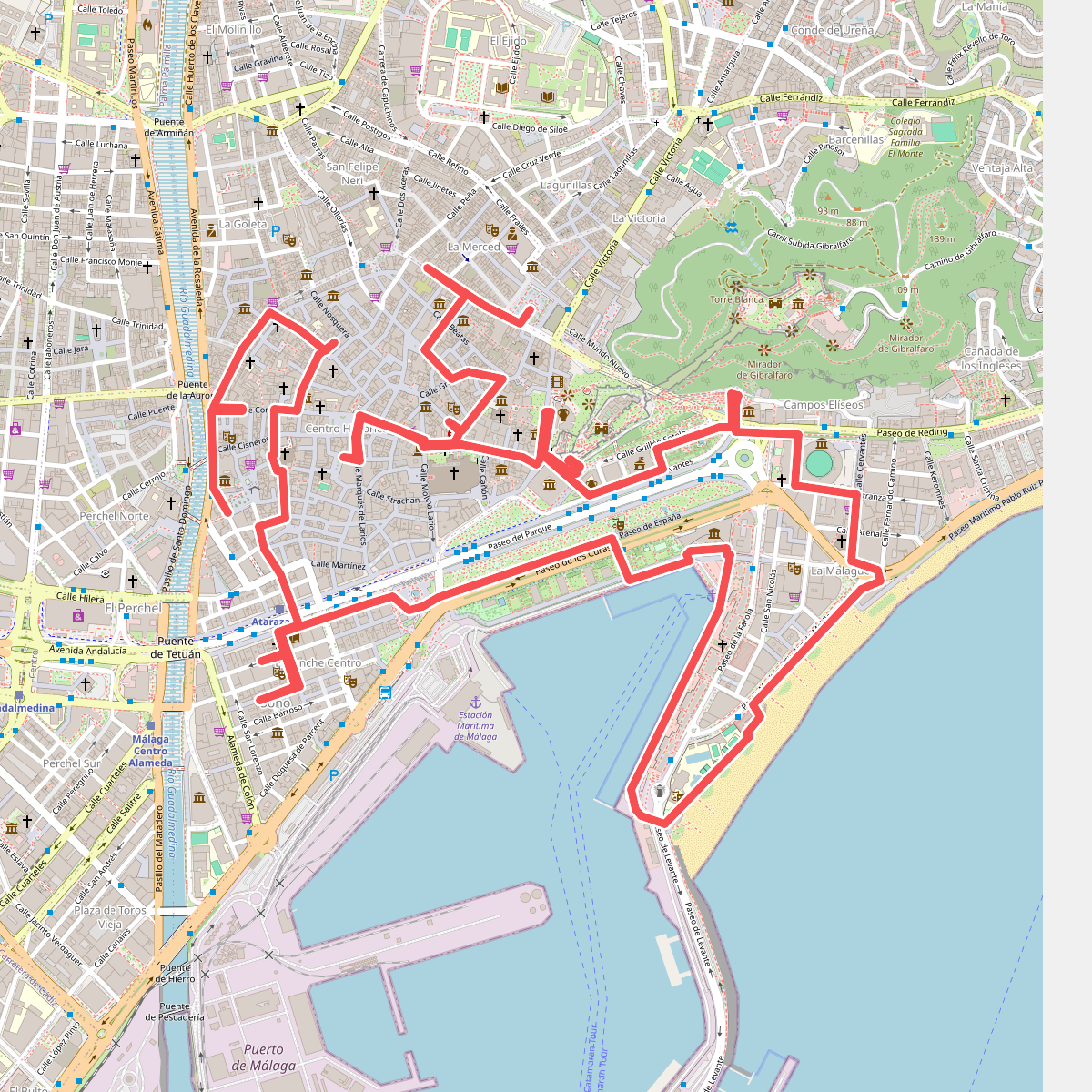 Malaga stadswandeling