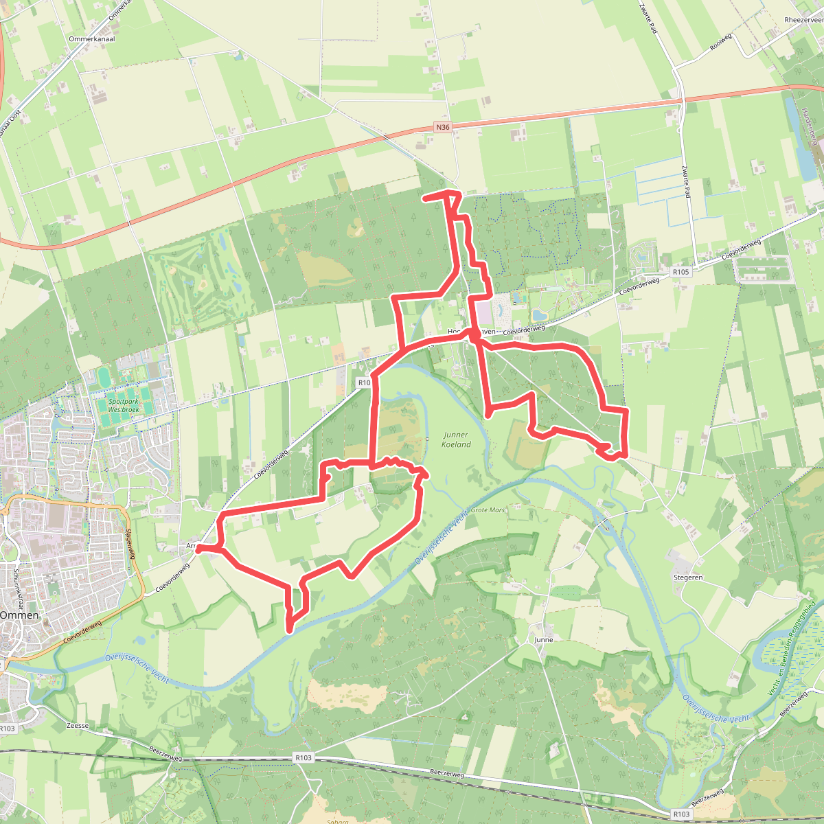 Junner Koeland route