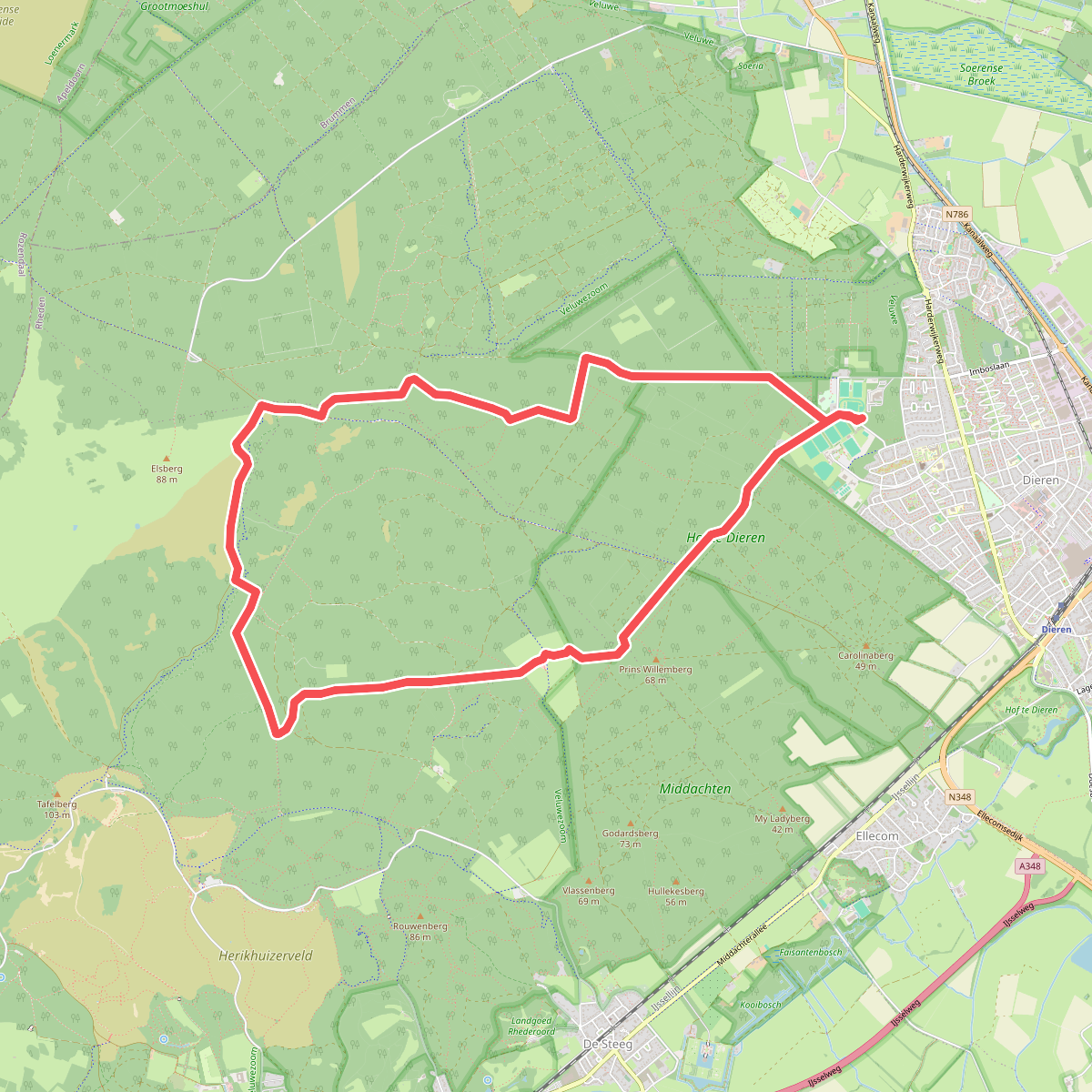 Winterwandeling Dieren