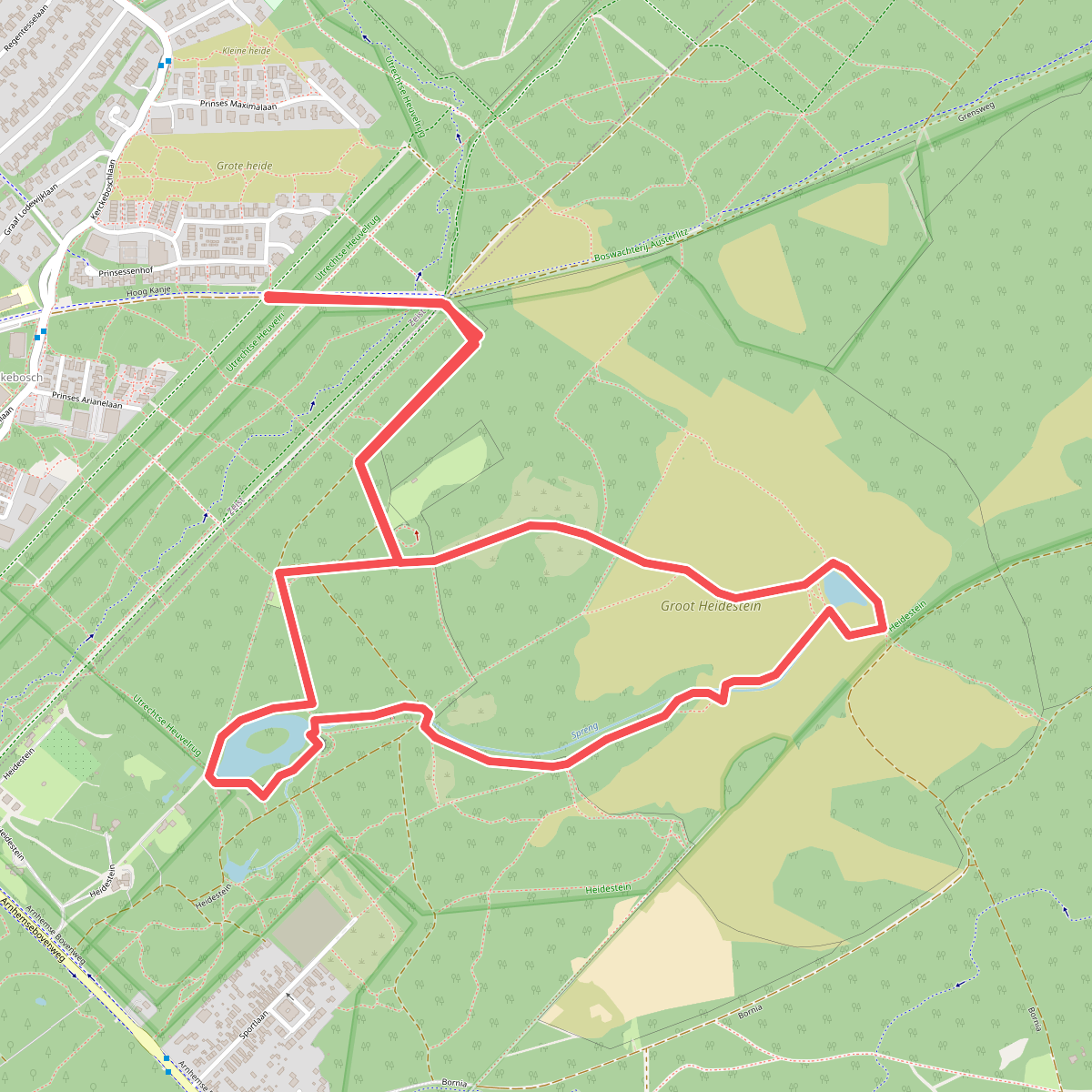 Wandelroute Heidestein