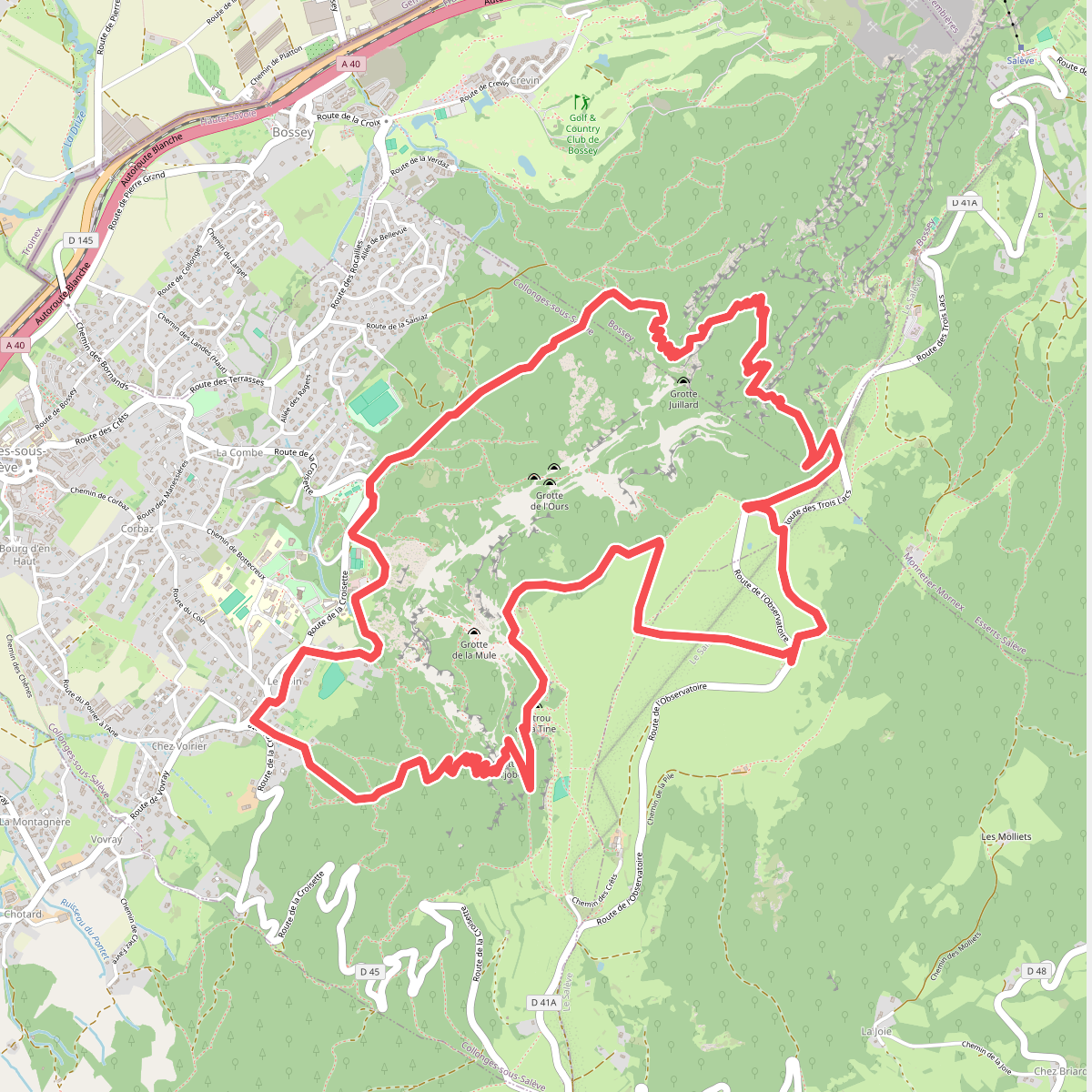 Sentier géologique de la grotte d'Orjobet