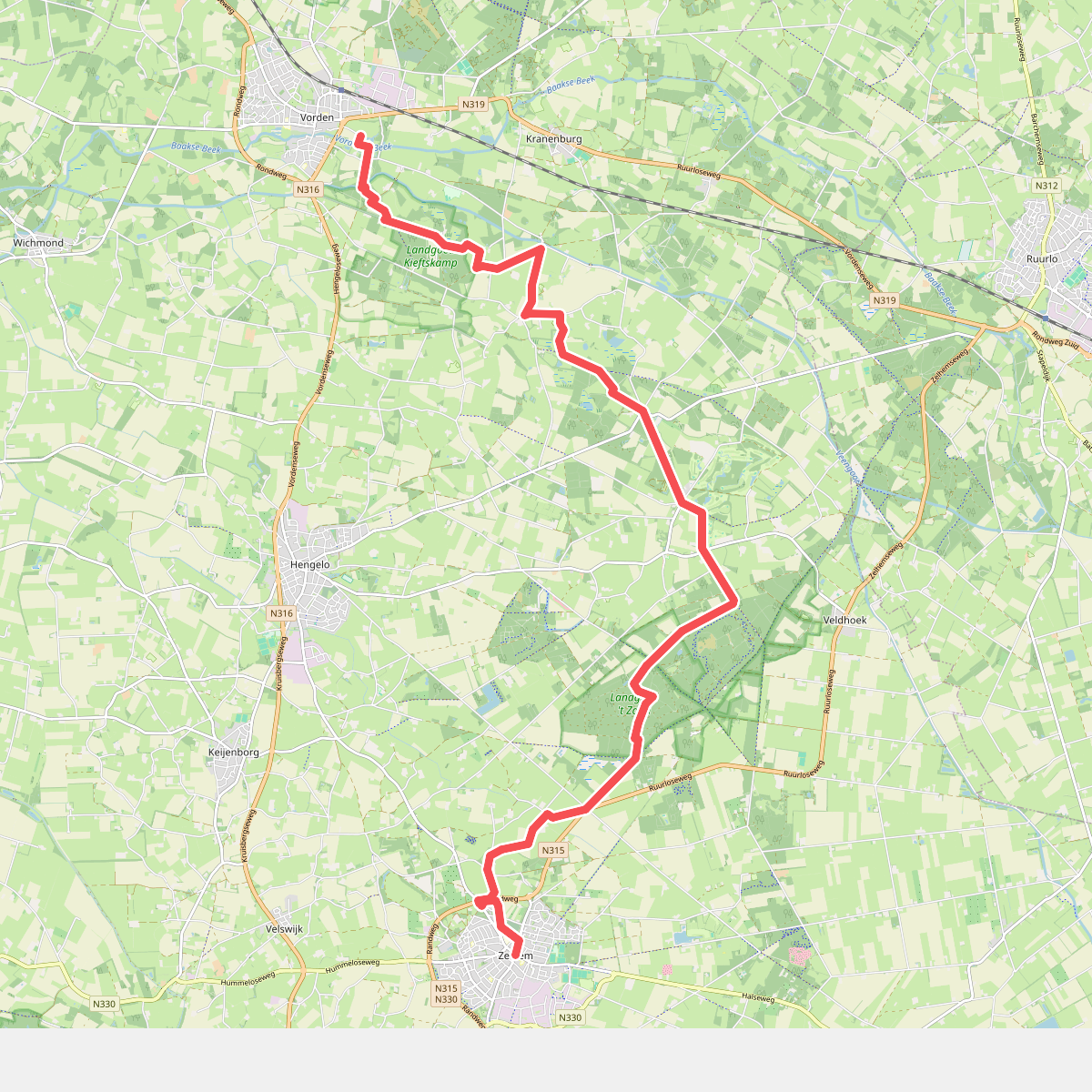 Vorden - Zelhem · Pieterpad etappe 14