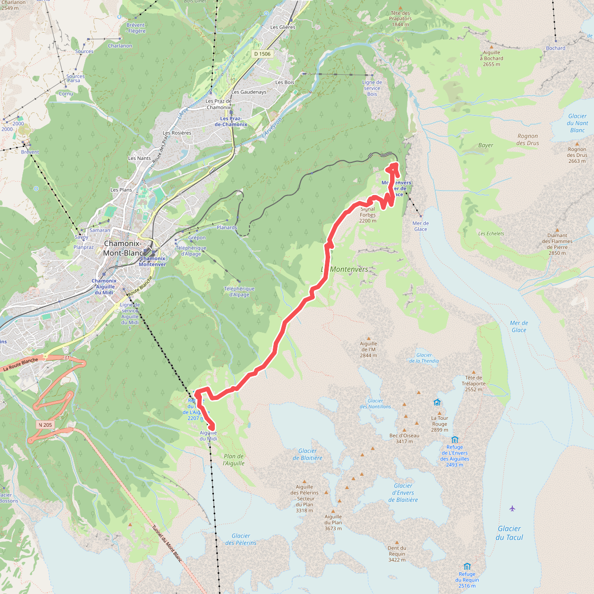 Plan de l'Aiguille - Montenvers