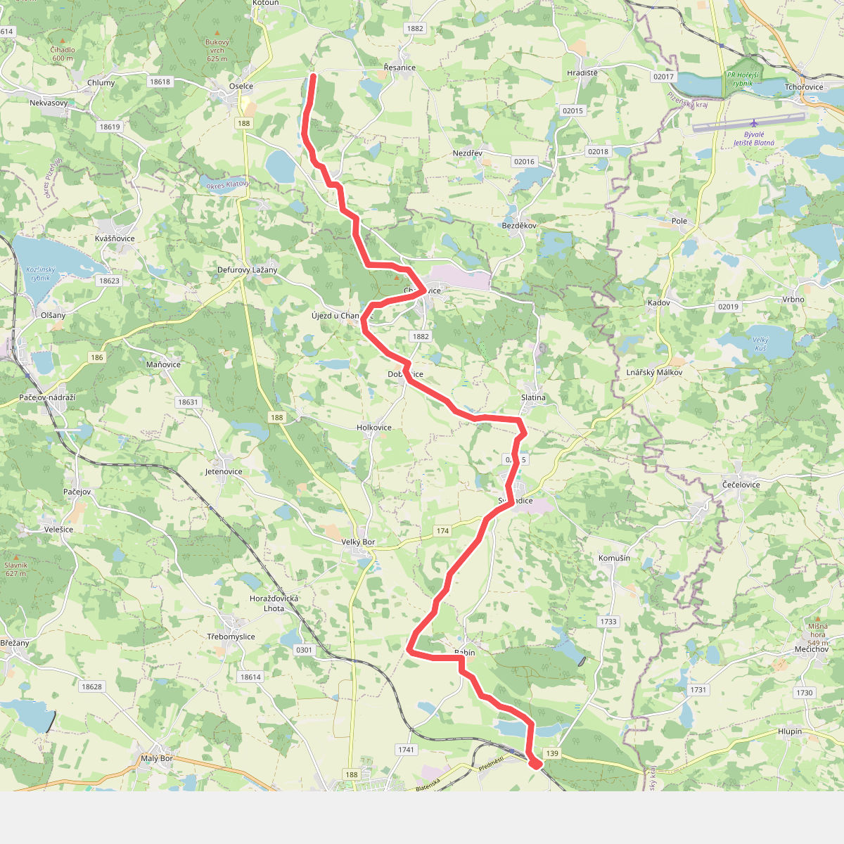 [M] Horažďovice - Oselce