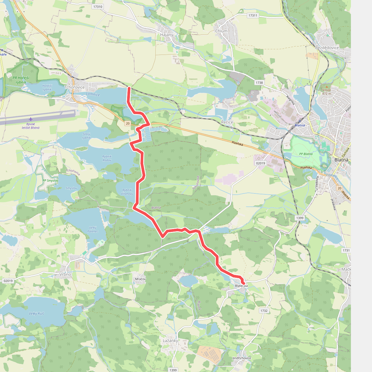 [M] Dolejší rybník - Blatenka