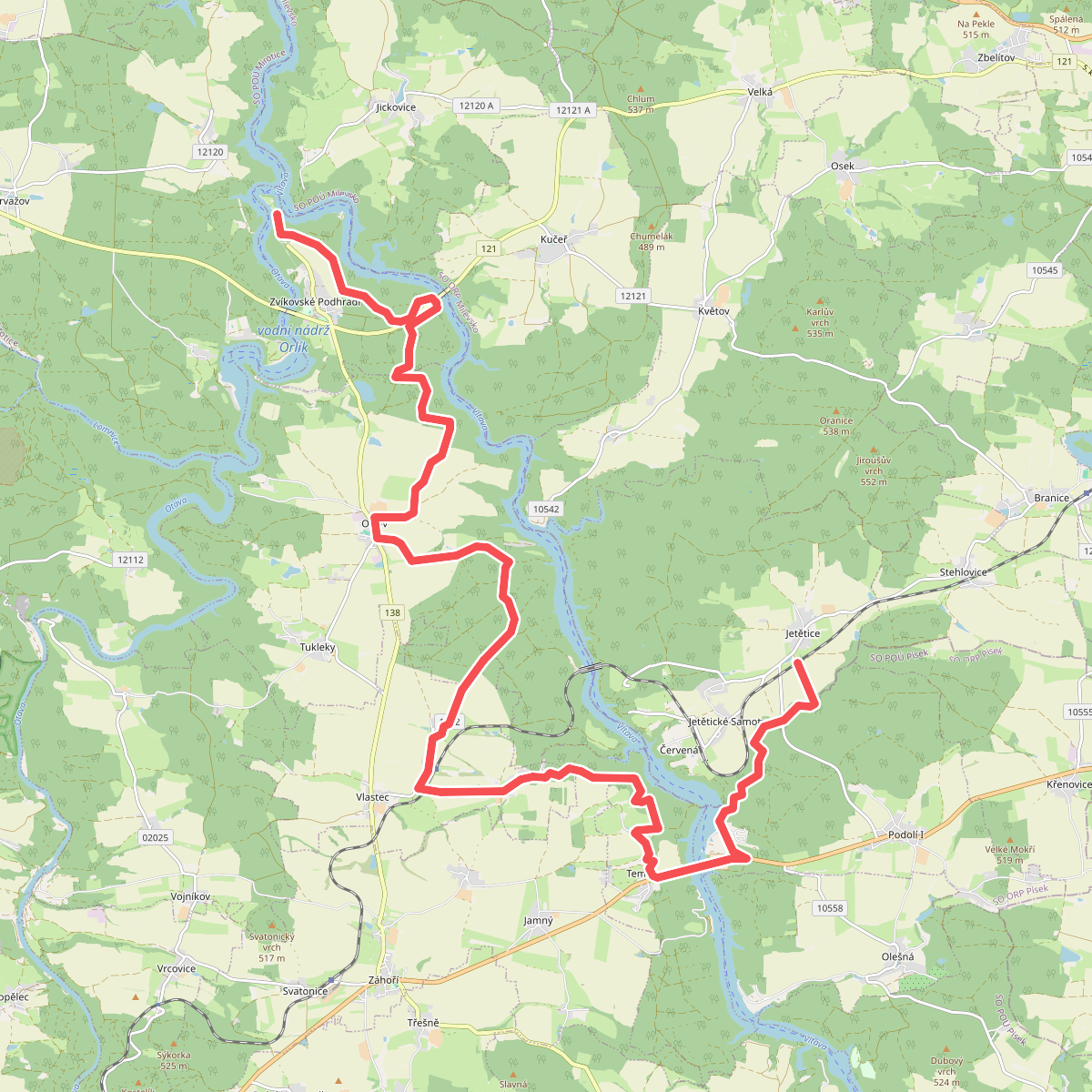[M] Jetětice - Zvíkov