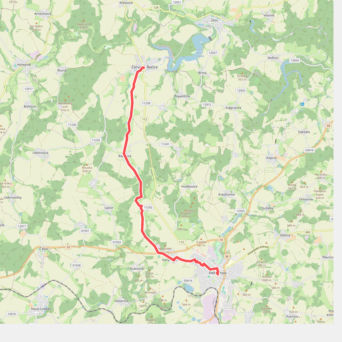 [M] Pelhřimov - Košetice