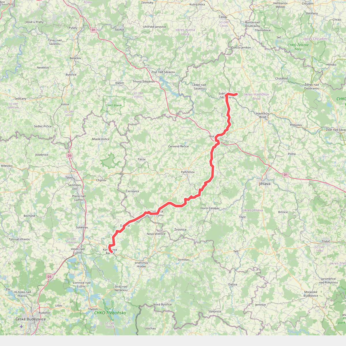 [M] Kamenice n. Lipou - Lipnice n. Sázavou