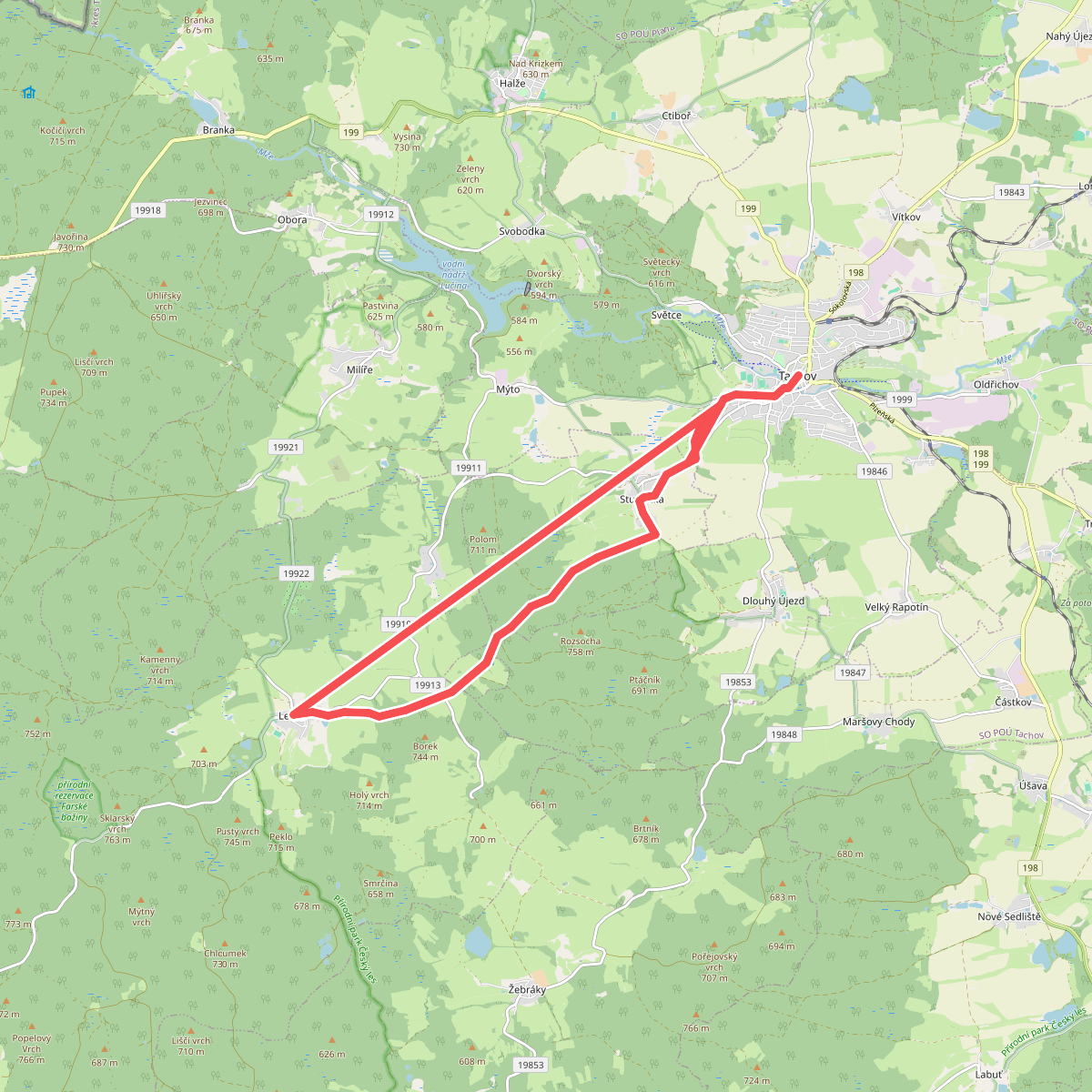 [Ž] Lesná - Tachov (nám.)
