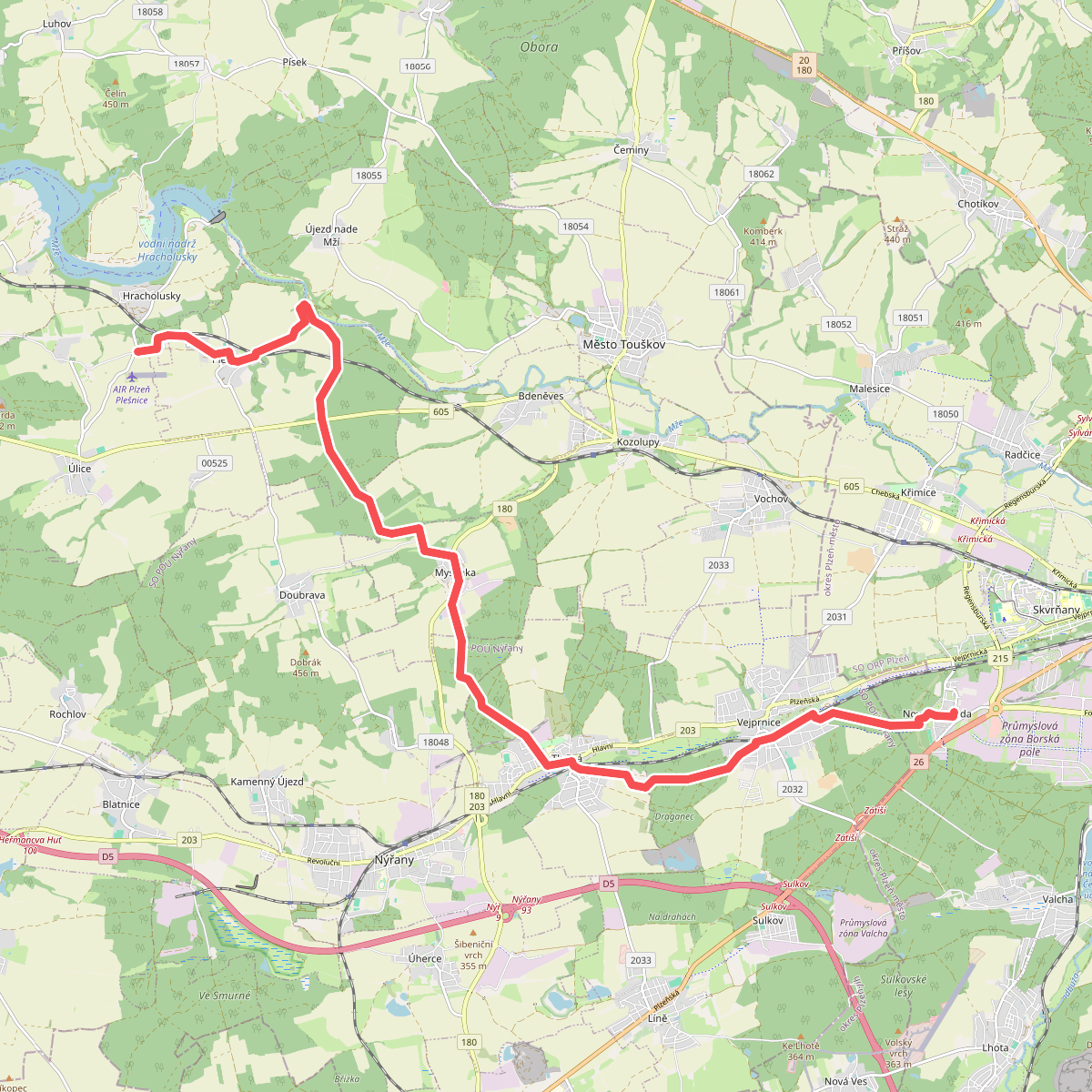 [M] Plzeň - Nová Jezná