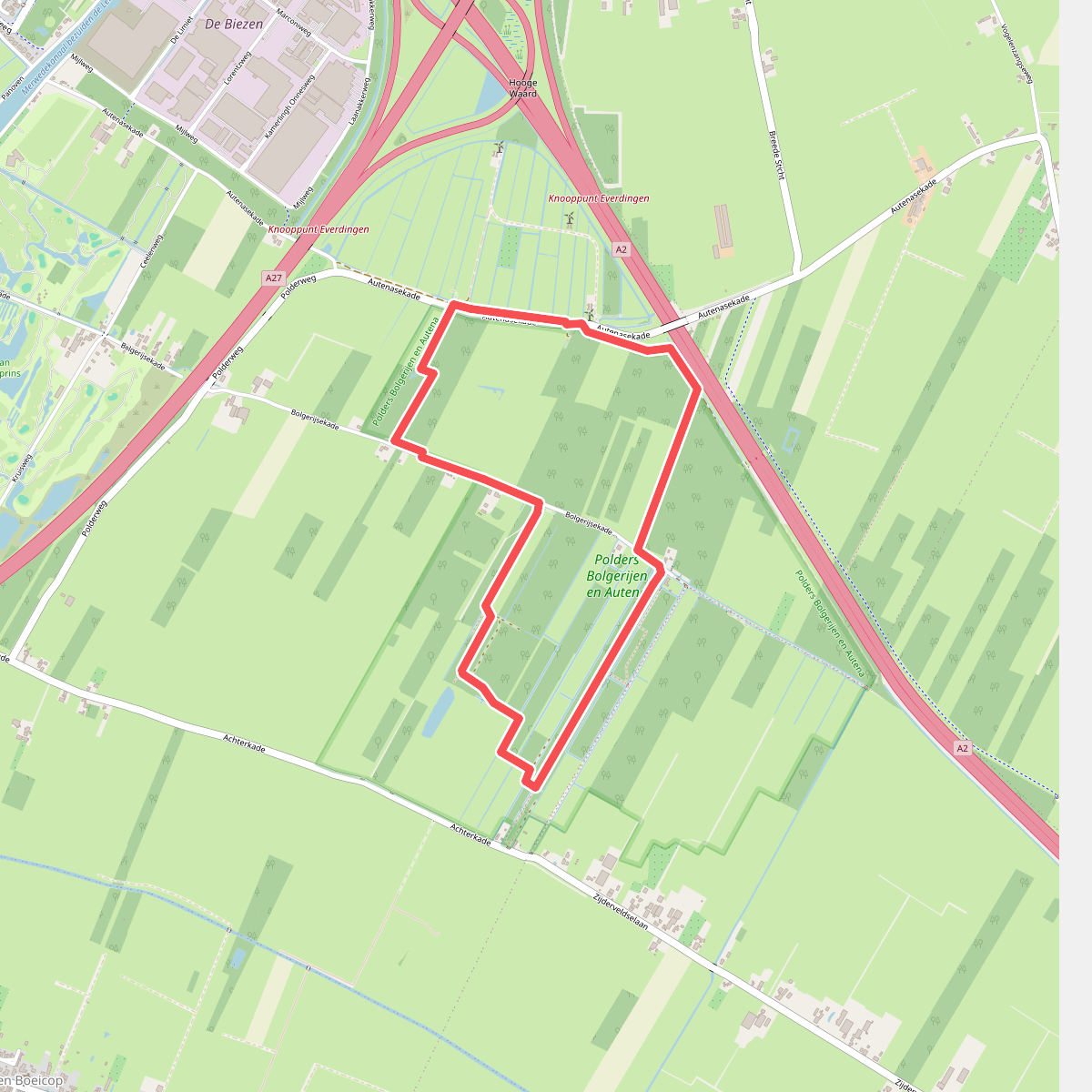 Langs het vogelkijkscherm